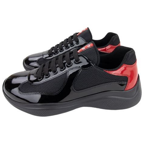 prada mens shoes red and black|red bottom Prada shoes.